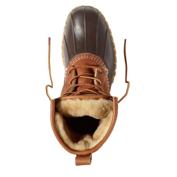 LL Bean Women's Bean Boots, 8" Shearling-Lined Insulated - Picture 2 of 10